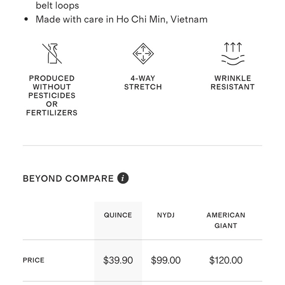 Quince Ultra Stretch Ponte Straight Leg Pants size Medium M - Picture 6 of 7